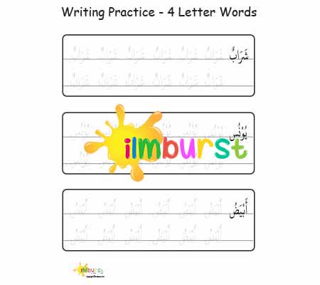 Writing Practice – 4 Letter Words (2)