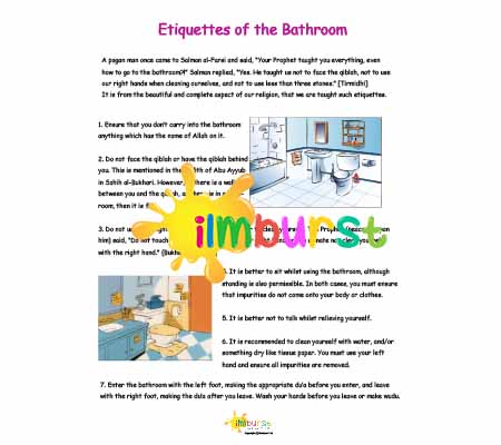 Bathroom Etiquettes Infosheet Higher Level