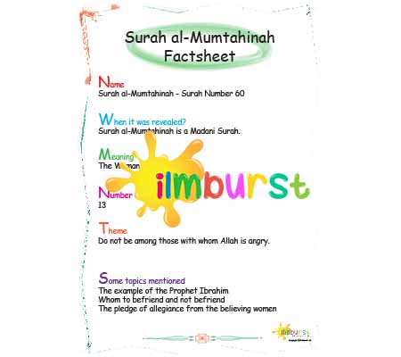 Surah al-Mumtahinah Factsheet