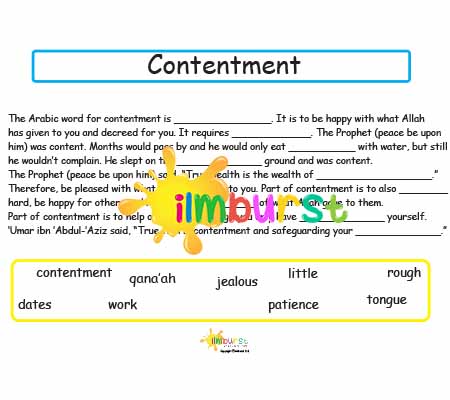 Fill in the Blanks – Contentment
