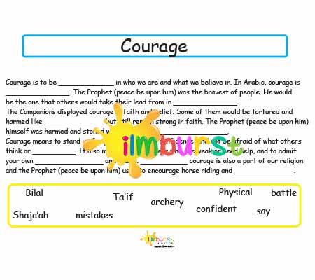 Fill in the Blanks – Courage