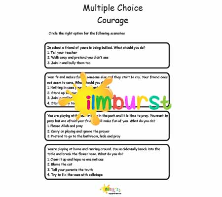 Multiple Choice Scenarios – Courage