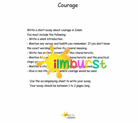 Essay courage