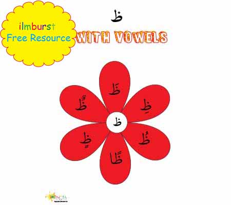 Arabic Letters with Vowels – Dhaa