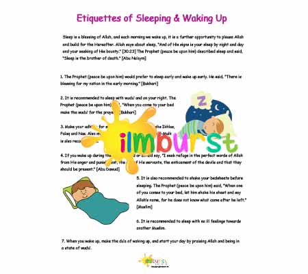 Sleeping Etiquettes Infosheet Higher Level