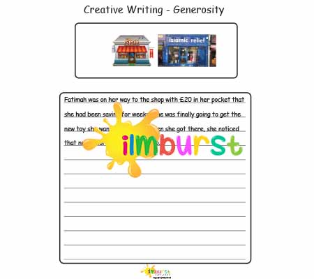 Creative Writing – Generosity – Lower