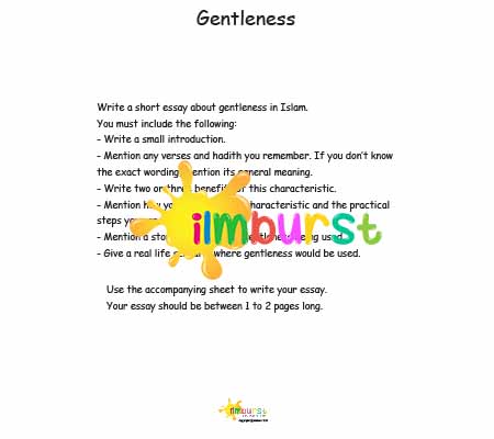 Essay Writing – Gentleness