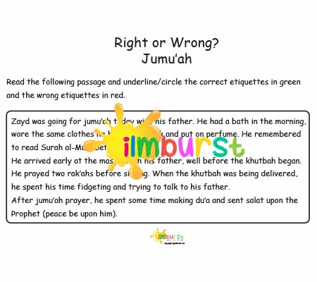 Jumu’ah Etiquettes – Right or Wrong?