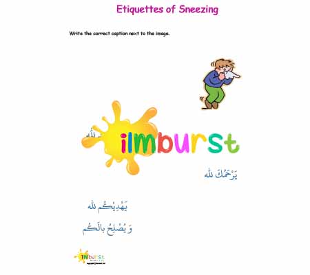 Sneezing Etiquettes – Write the Caption