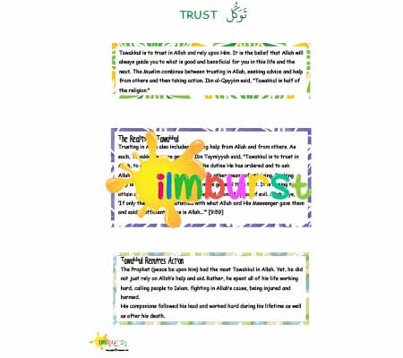 Trust (Tawakkul) Infosheet Higher Level