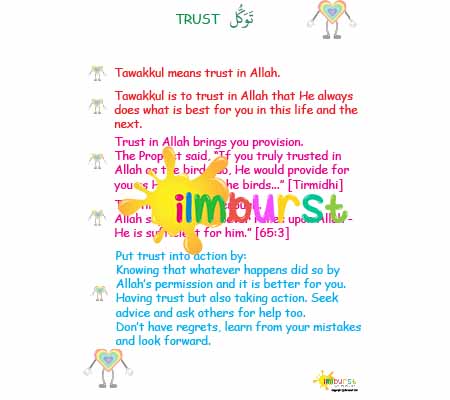 Trust (Tawakkul) Infosheet Lower Level