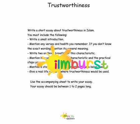 Essay Writing – Trustworthiness
