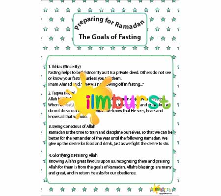Preparing for Ramadan – Goals of Fasting