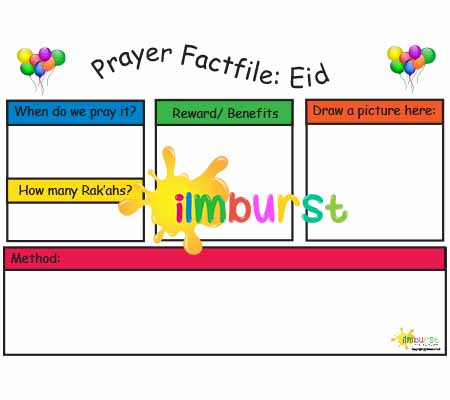 Prayer Factfile: Eid Prayer (Blank)