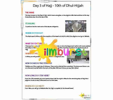 Hajj Day 3 – Info Sheet