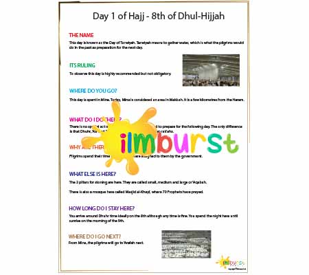 Hajj Day 1 – Info Sheet